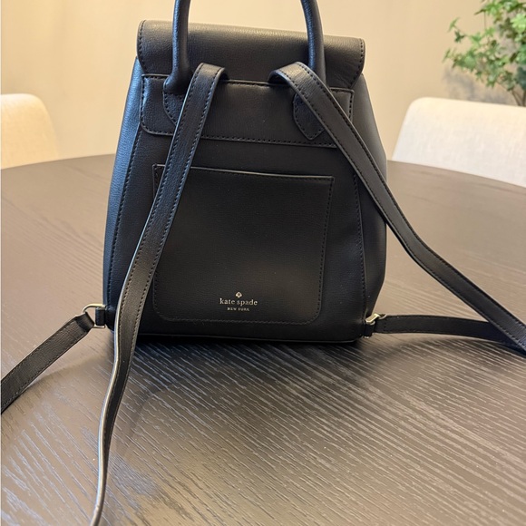 Kate Spade Black Leather Backpack - Picture 2 of 4
